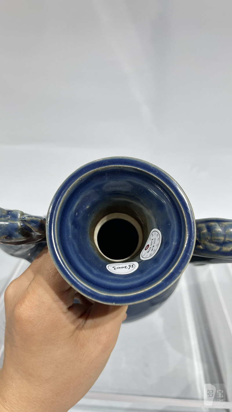 明 霁蓝釉凤首壶 - 图6